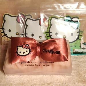 Sanrio x The Creme Shop Hello Kitty Sheet Mask set of 9 & Spa Headband
